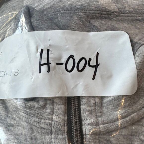 Tommy Bahama Light Gray / Dark Gray Heather Reversible Quarter Zip Top Size XL - Picture 5 of 5